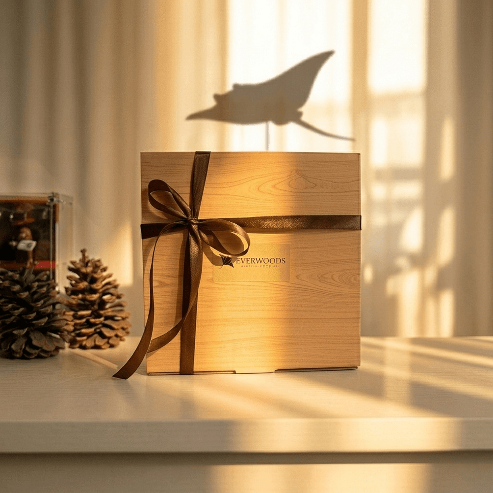 Everwoods™ Wooden Manta Ray DIY Kit — The Gift Dad Won’t Forget 🐦‍⬛